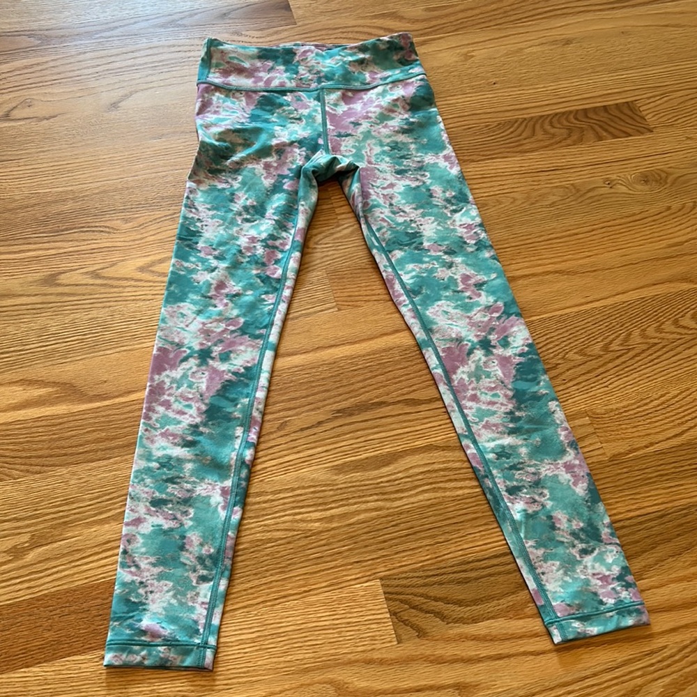 Athleta girl high rise printed chit chat tight